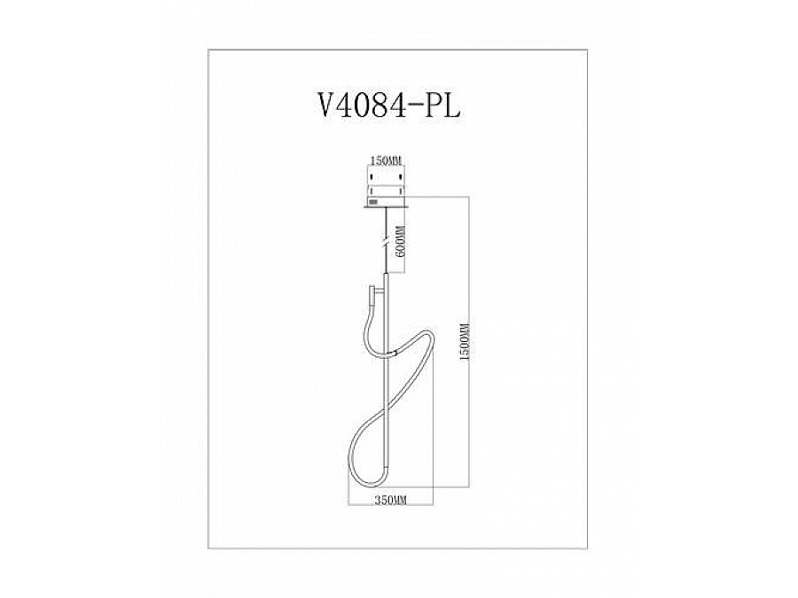 Подвесной светодиодный светильник Moderli V4084-PL True