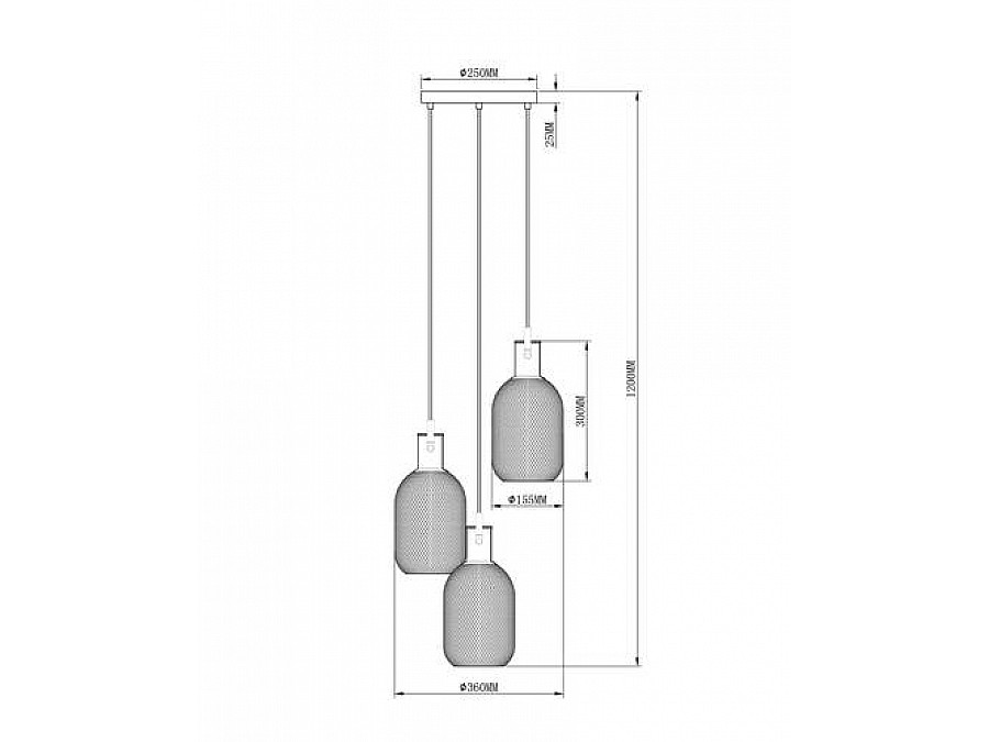 Подвесной светильник Moderli V2802-3P Adalina 3*GU10*50W