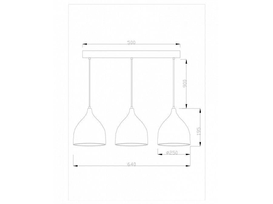 Подвесной светильник Moderli V1400-3P Ria 3*E27*60W