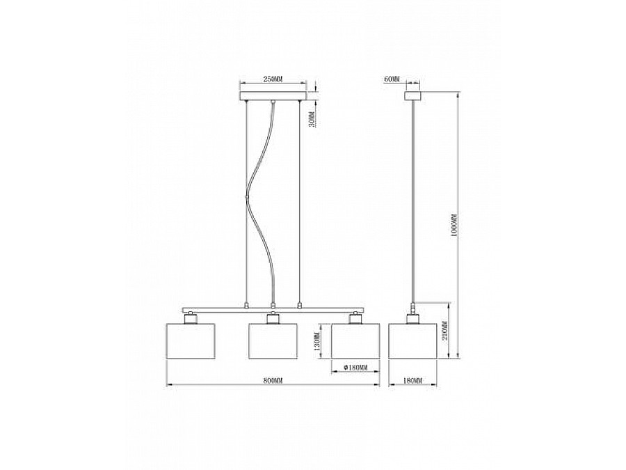 Подвесной светильник Moderli V2731-3P Room 3*E27*60W
