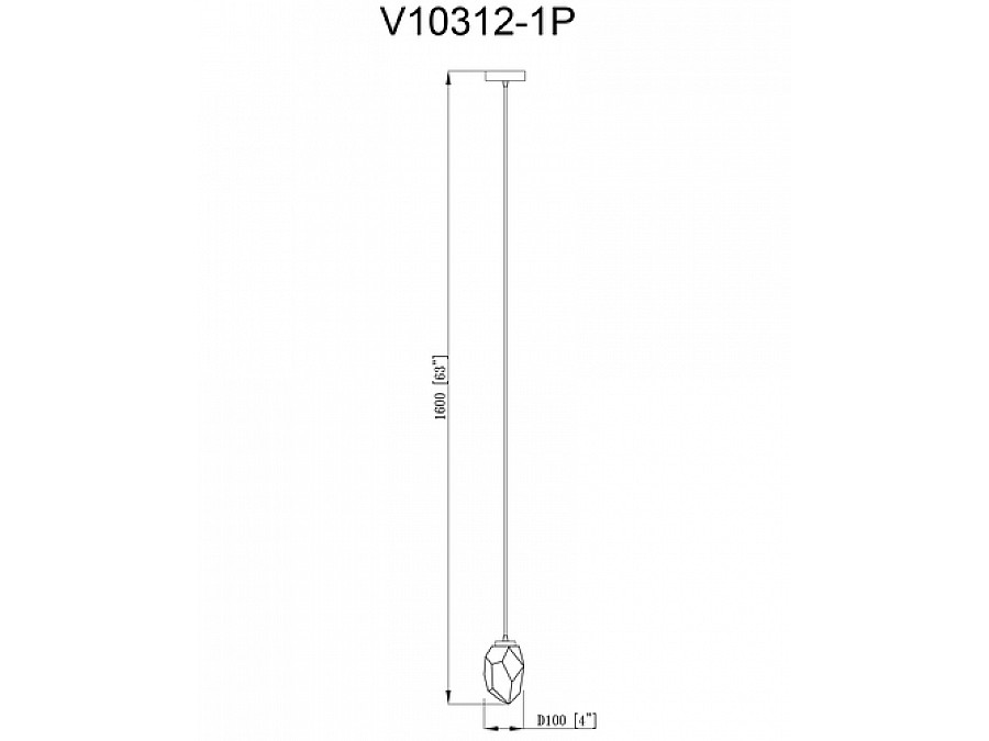 Светильник подвесной Moderli V10312-1P Catris