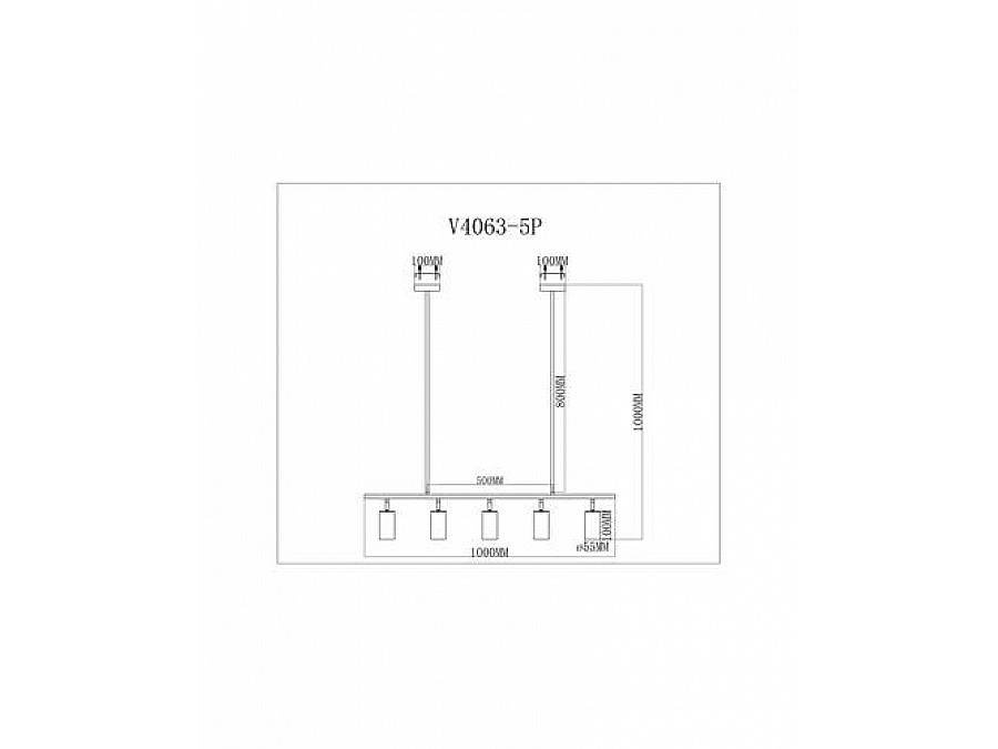 Подвесной светильник Moderli V4063-5P Section