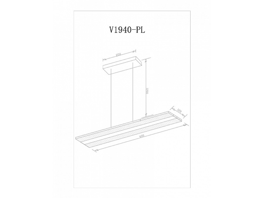 Светодиодный подвесной светильник Moderli V1940-PL Holo LED*24W
