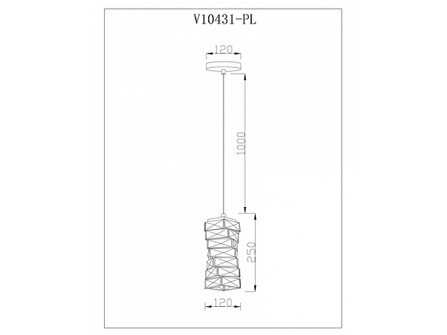 Светильник подвесной светодиодный Moderli V10431-PL Lazio