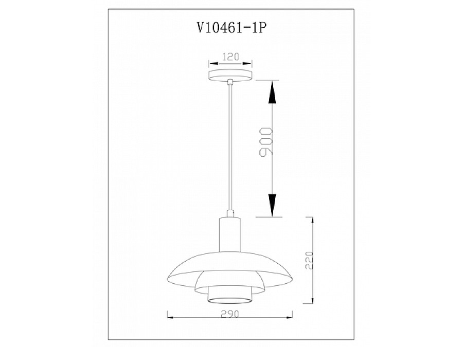Светильник подвесной Moderli V10461-1P Pescara