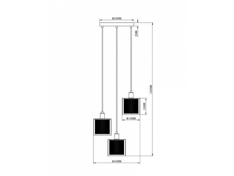 Подвесной светильник Moderli V2871-3P Suspent 3*E14*40W