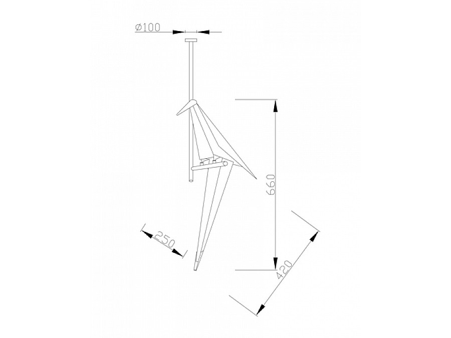 Подвесной светодиодный светильник Moderli V3076-1CL origami Birds 1*LED*6W