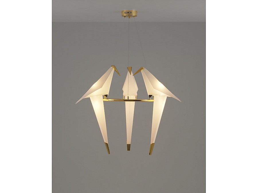 Подвесной светодиодный светильник Moderli V3071-3PL origami Birds 3*LED*6W