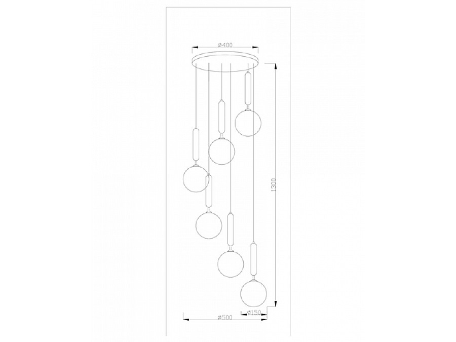 Подвесной светильник Moderli V2031-1P Covey 6*G9*5W