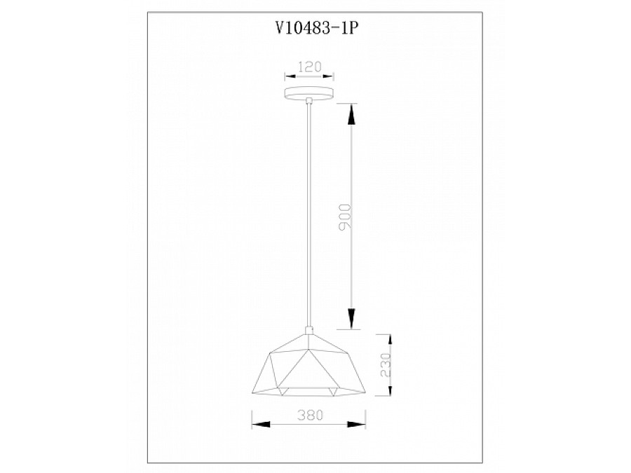 Светильник подвесной Moderli V10483-1P Genoa