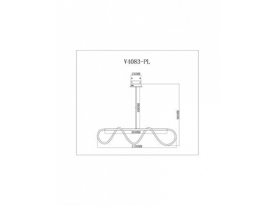 Подвесной светодиодный светильник Moderli V4083-PL True