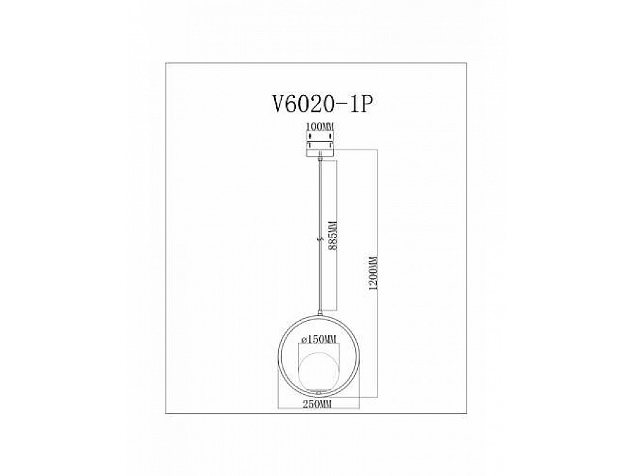 Подвесной светильник Moderli V6020-1P Barocco