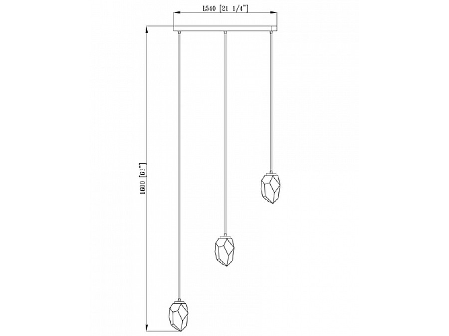 Светильник подвесной Moderli V10310-3P Catris