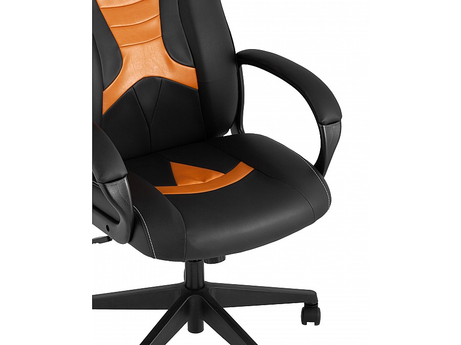 Кресло игровое TopChairs ST-CYBER 8 черный/оранжевый