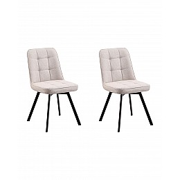 Стул Pleid вращающийся кремовый 2 шт.