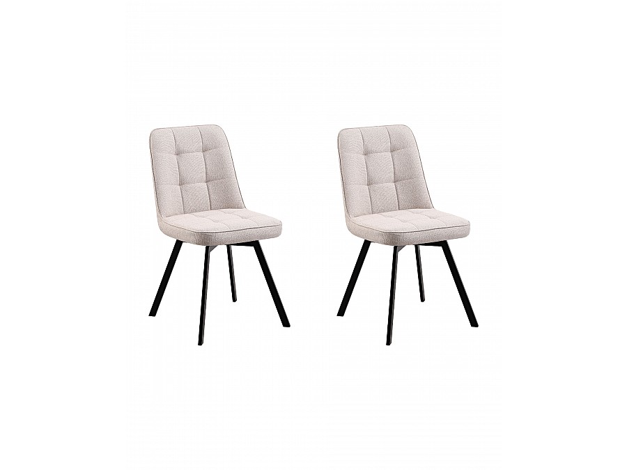 Стул Pleid вращающийся кремовый 2 шт.