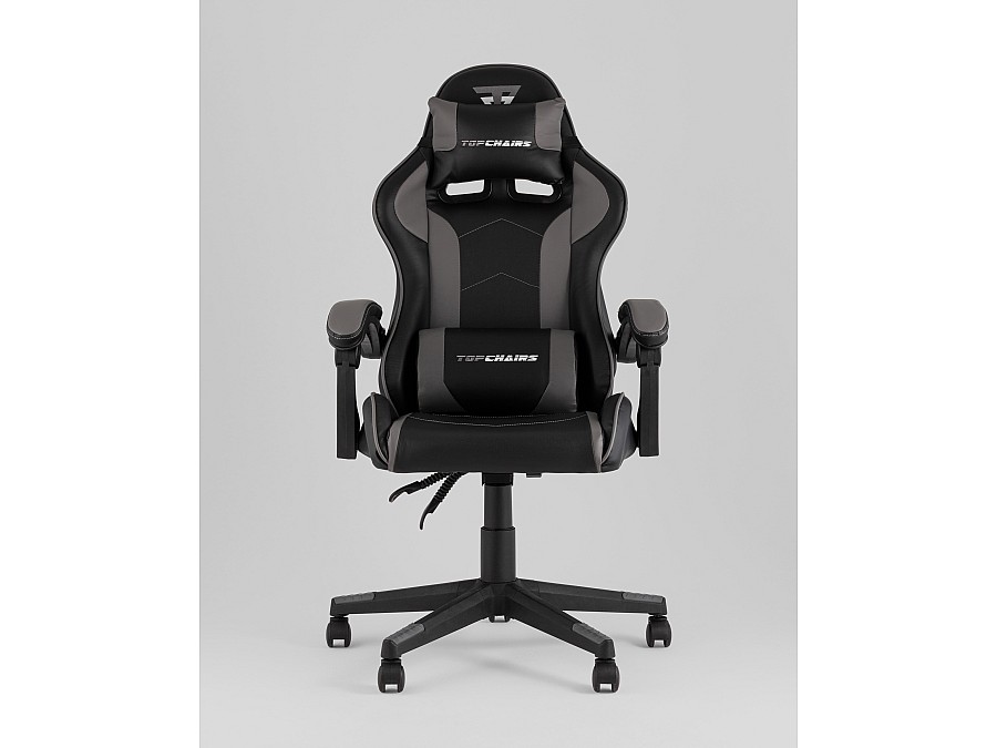 Кресло спортивное TopChairs Shadow черно-серый