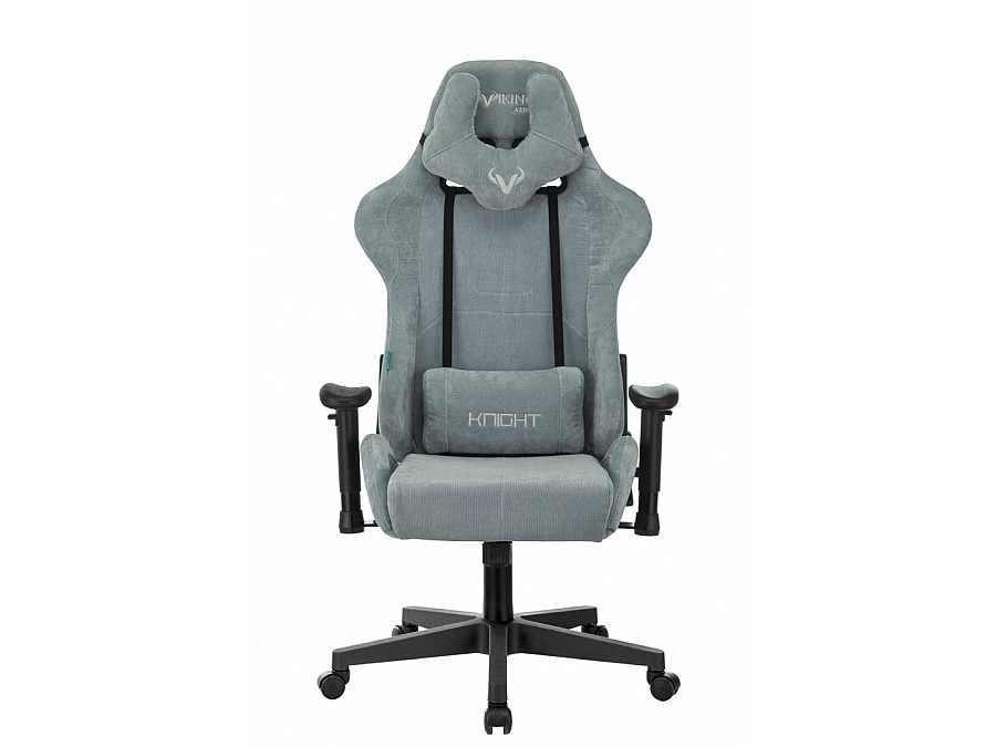Кресло игровое Бюрократ VIKING KNIGHT LT28 FABRIC серо-голубой