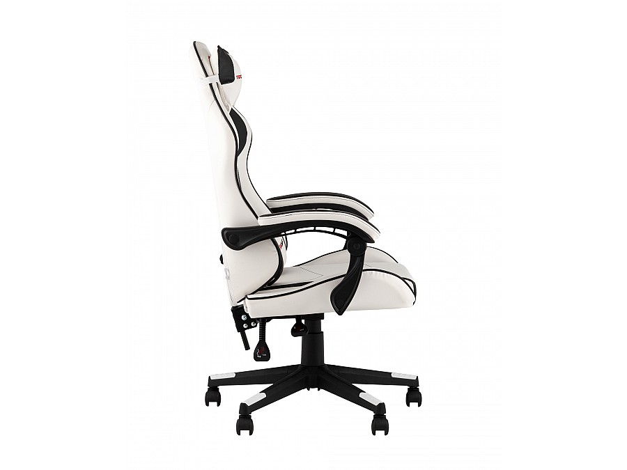 Кресло спортивное TopChairs Shadow бело-черный