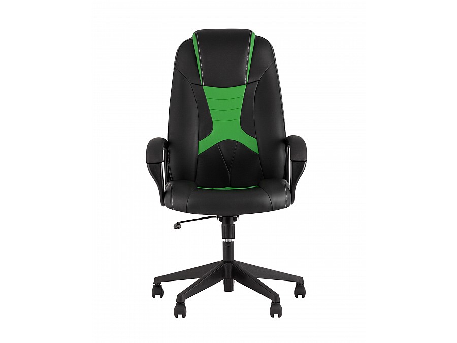 Кресло игровое TopChairs ST-CYBER 8 черный/салатовый