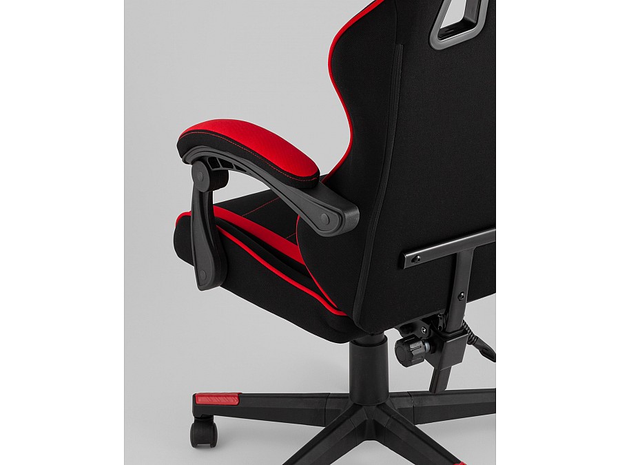 Кресло спортивное TopChairs Shadow ткань черно-красный