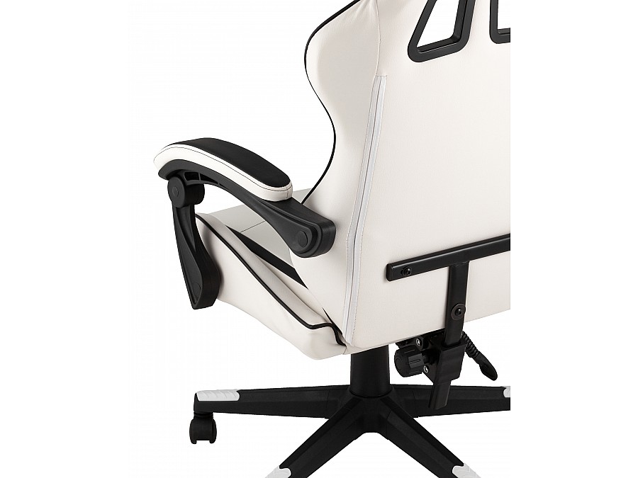 Кресло спортивное TopChairs Shadow бело-черный