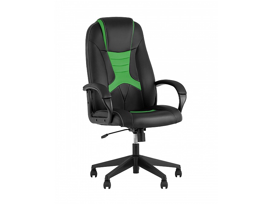 Кресло игровое TopChairs ST-CYBER 8 черный/салатовый