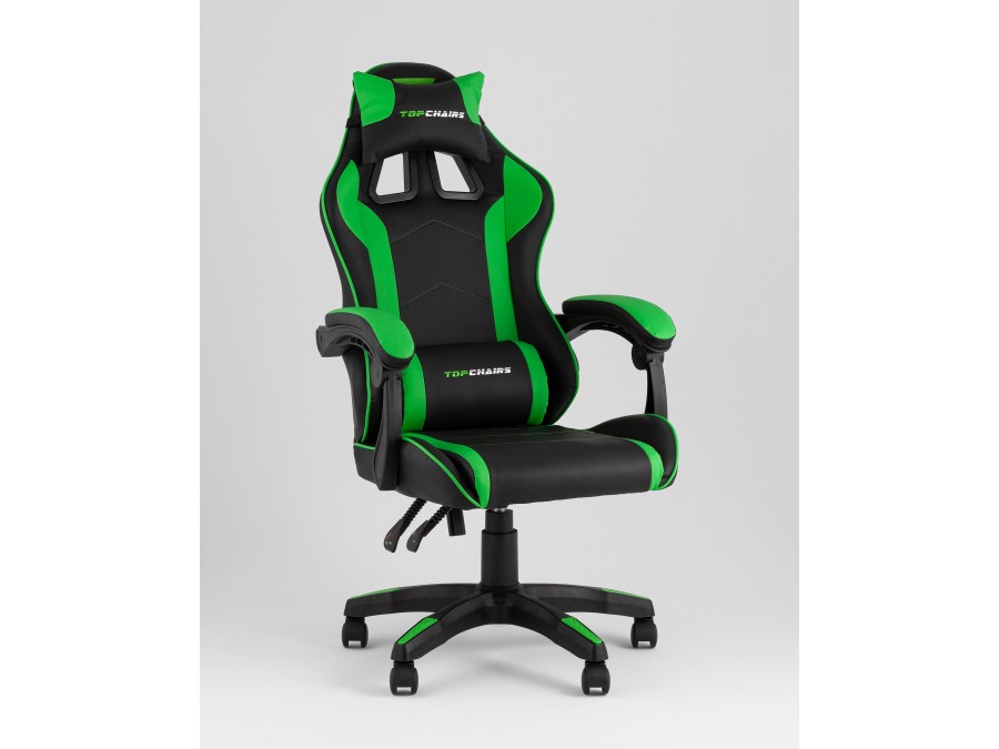 Кресло спортивное TopChairs Shadow черно-зеленый