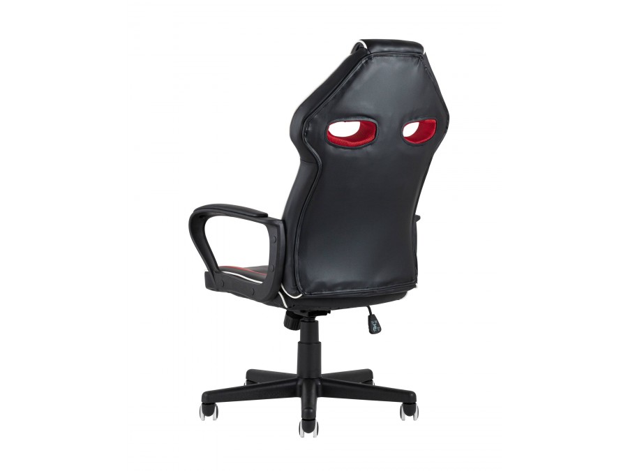 Кресло игровое TopChairs Racer Lighti черное с красным