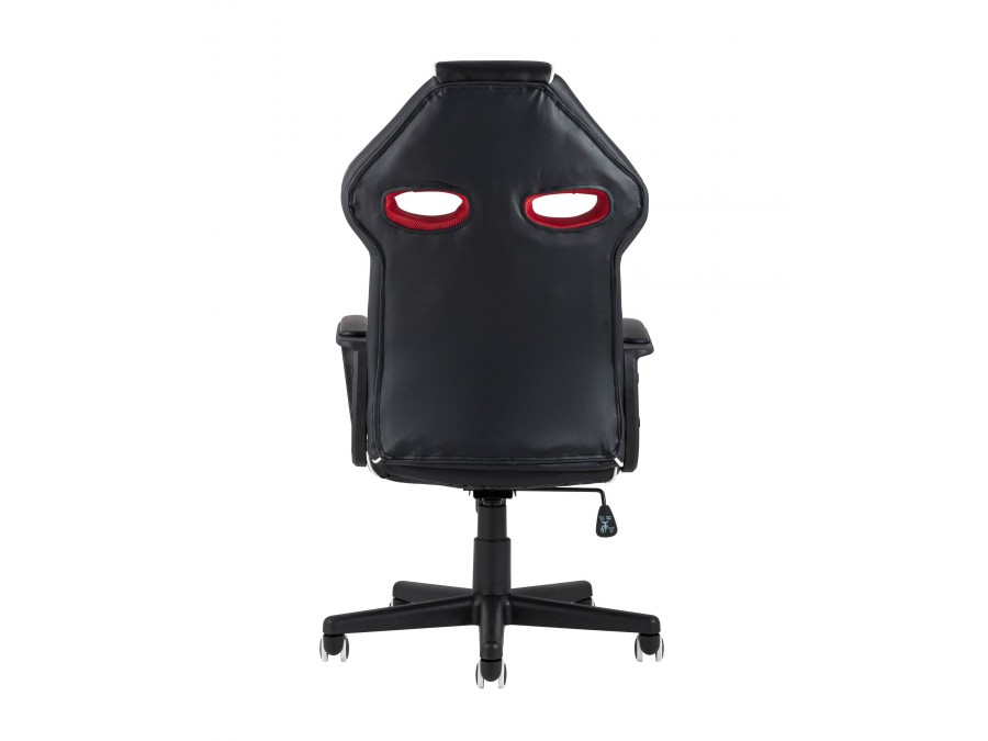 Кресло игровое TopChairs Racer Lighti черное с красным