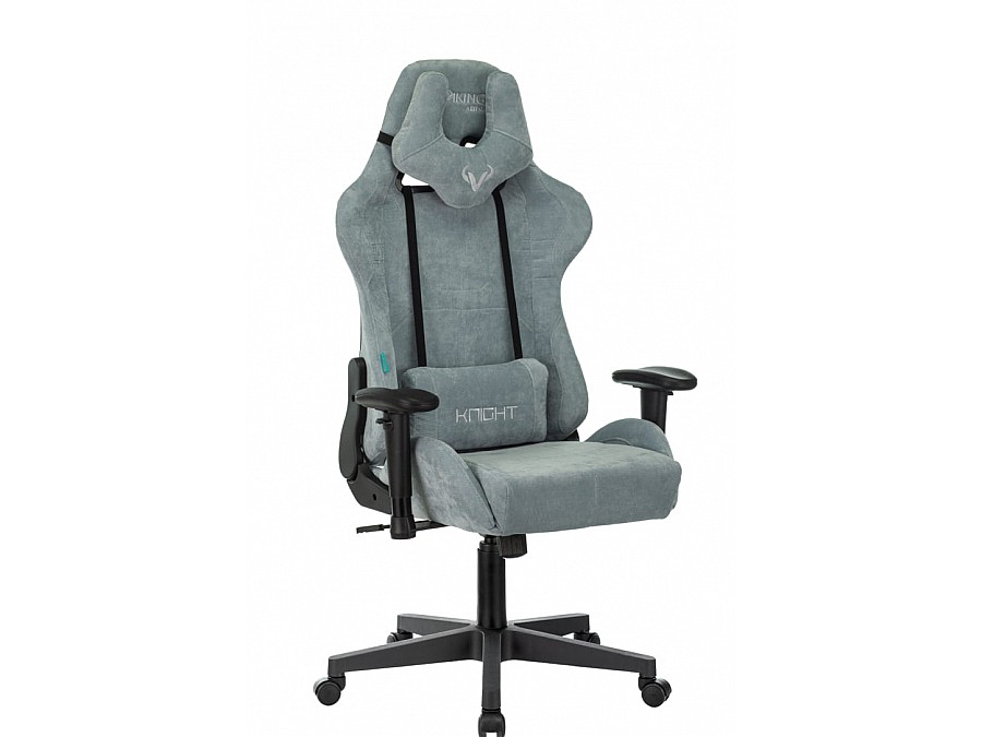 Кресло игровое Бюрократ VIKING KNIGHT LT28 FABRIC серо-голубой