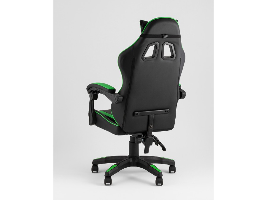 Кресло спортивное TopChairs Shadow черно-зеленый