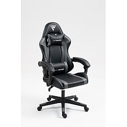 Кресло спортивное TopChairs Commander черно-серый