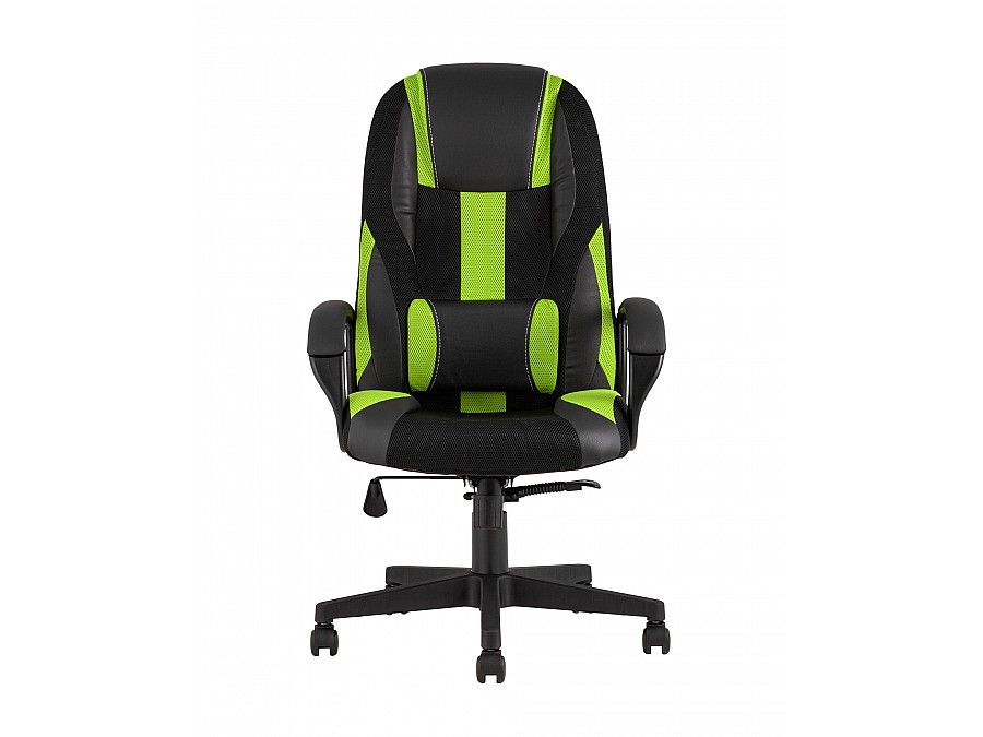 Кресло игровое TopChairs ST-CYBER 9 черный/зеленый