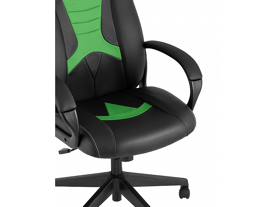 Кресло игровое TopChairs ST-CYBER 8 черный/салатовый