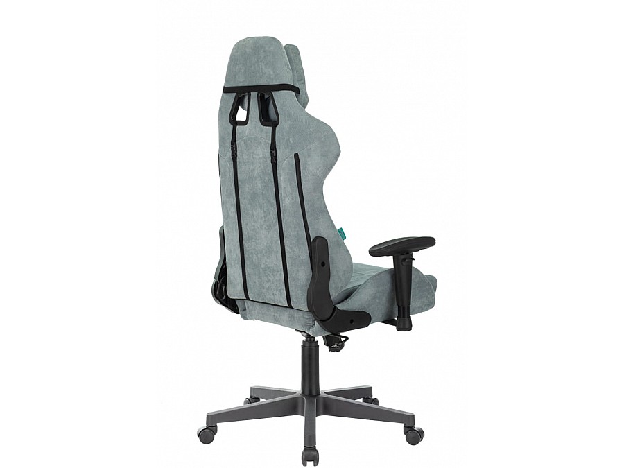 Кресло игровое Бюрократ VIKING KNIGHT LT28 FABRIC серо-голубой