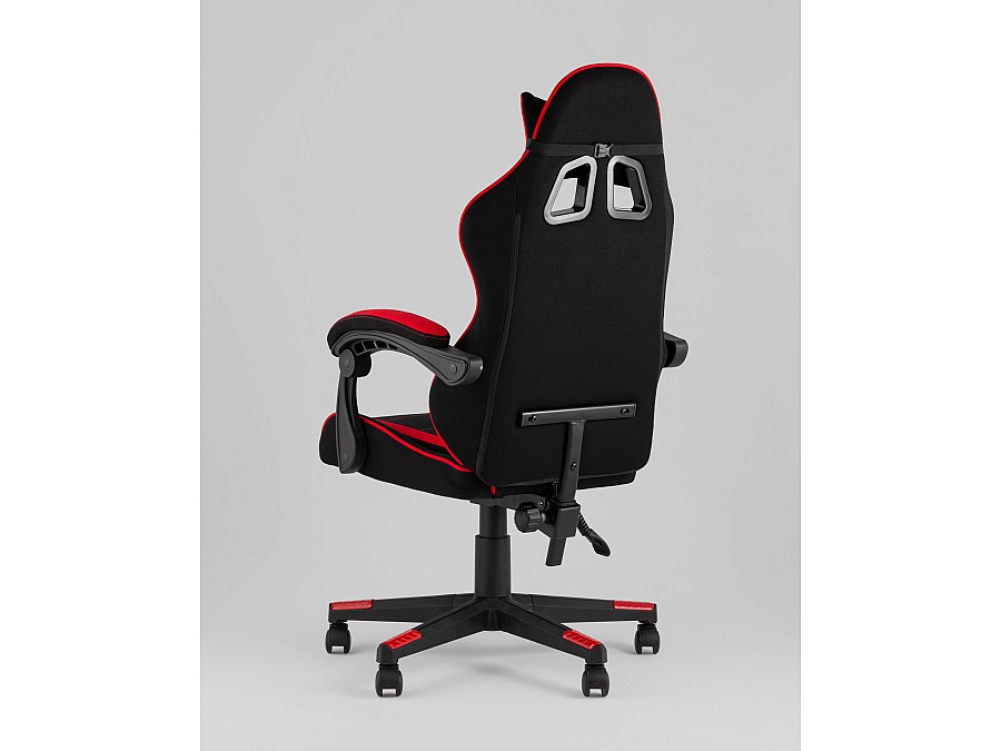 Кресло спортивное TopChairs Shadow ткань черно-красный