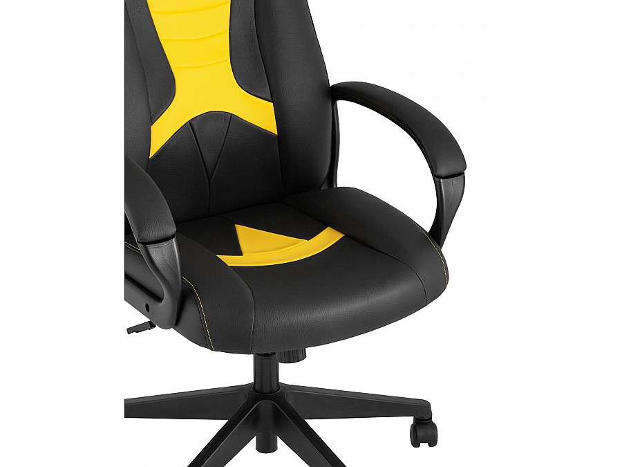 Кресло игровое TopChairs ST-CYBER 8 черный/желтый
