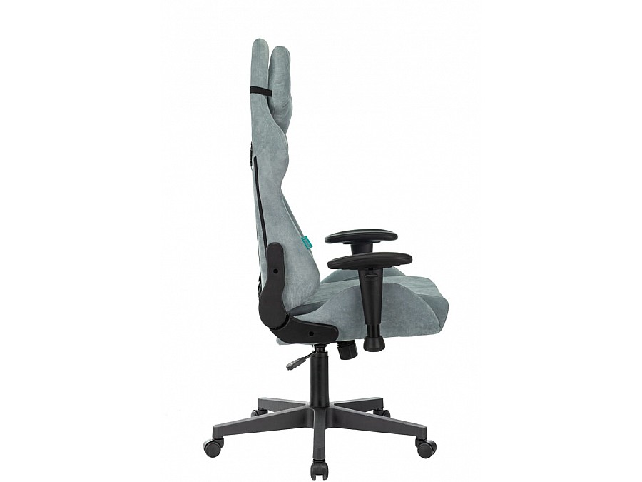 Кресло игровое Бюрократ VIKING KNIGHT LT28 FABRIC серо-голубой