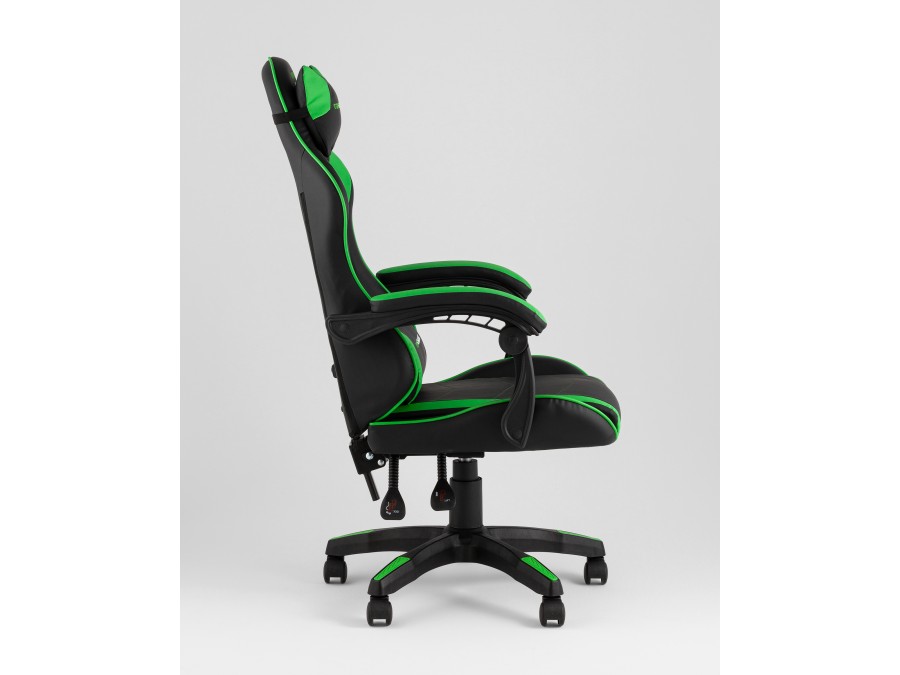 Кресло спортивное TopChairs Shadow черно-зеленый