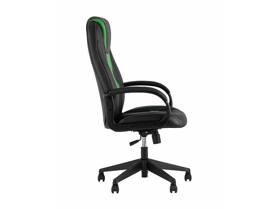 Кресло игровое TopChairs ST-CYBER 8 черный/салатовый