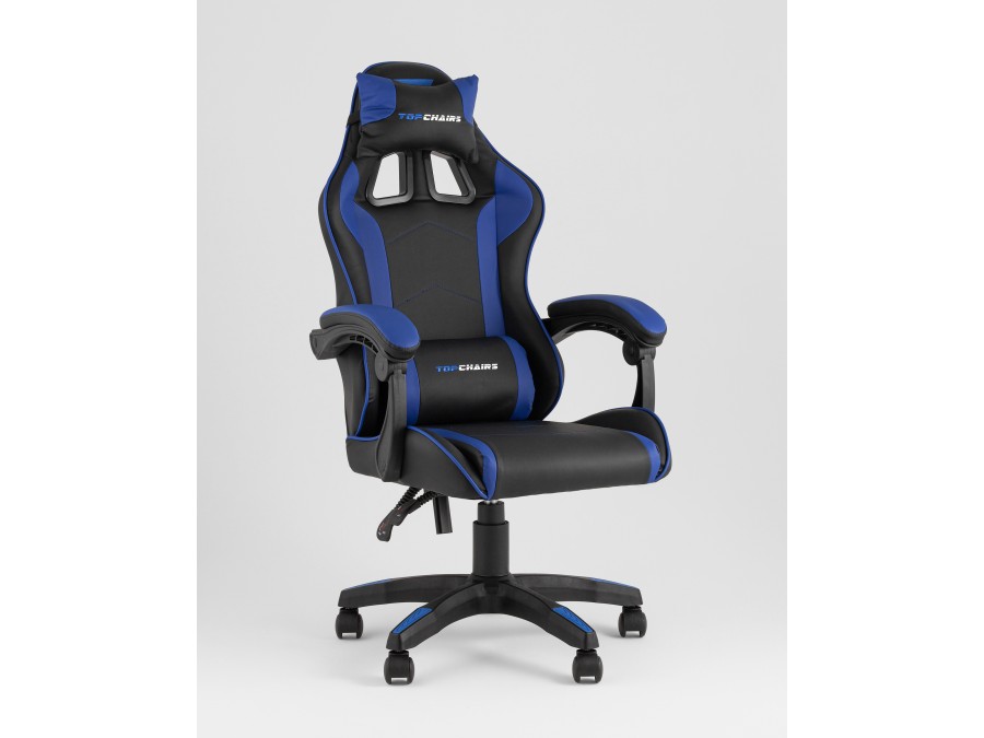 Кресло спортивное TopChairs Shadow черно-синий