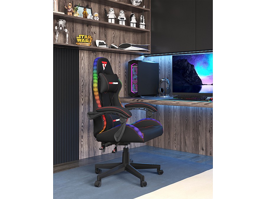 Кресло спортивное TopChairs Druid черный