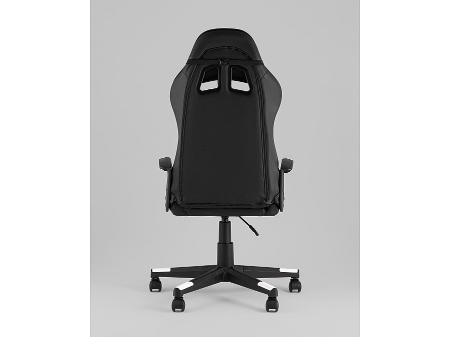 Кресло спортивное TopChairs Warden черно-белый