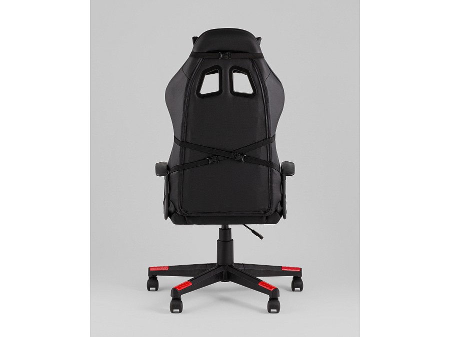 Кресло спортивное TopChairs Warden черно-красный
