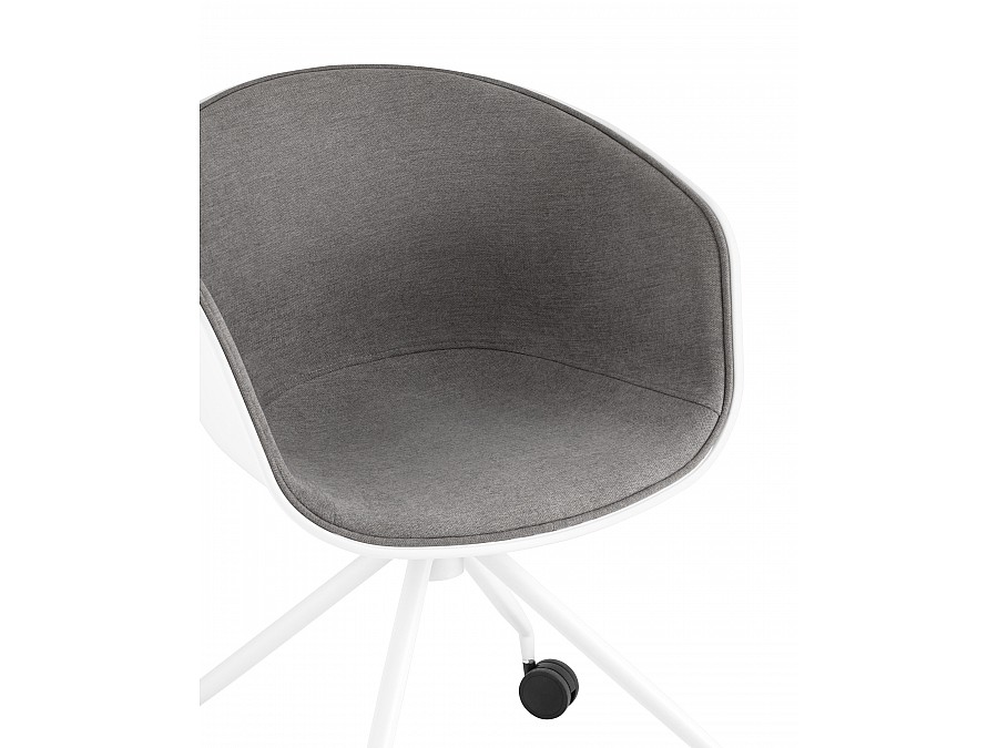 Кресло офисное LIBRA рогожка серый