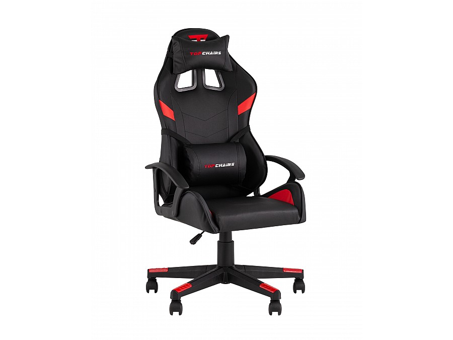 Кресло спортивное TopChairs Warden черно-красный