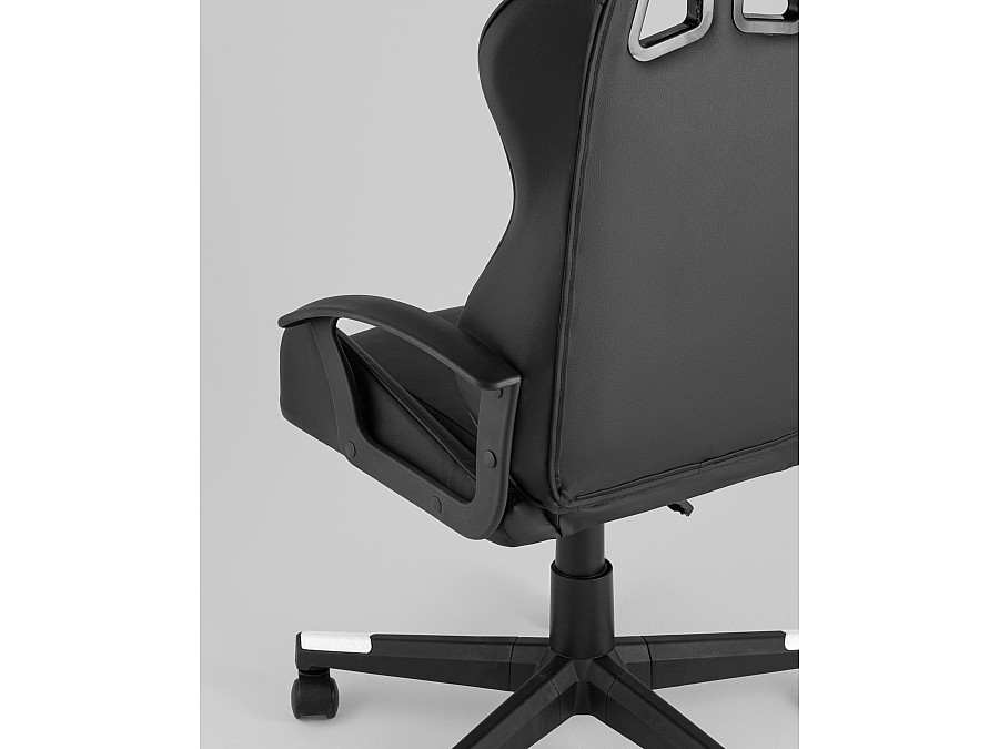 Кресло спортивное TopChairs Warden черно-белый