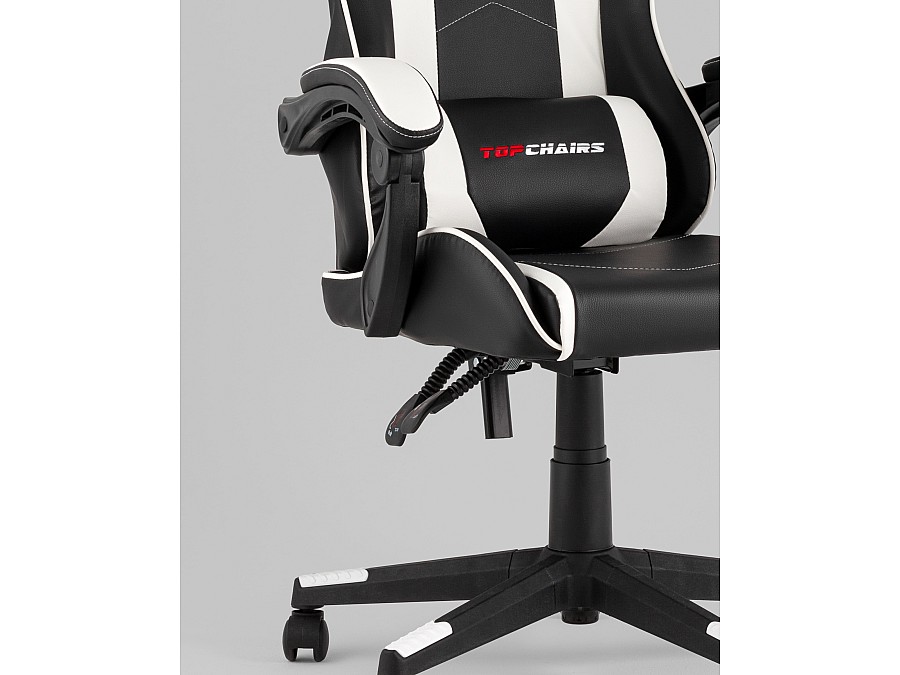Кресло спортивное TopChairs Shadow черно-белый
