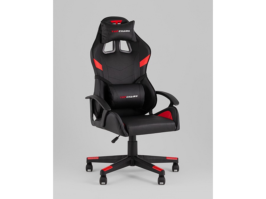 Кресло спортивное TopChairs Warden черно-красный